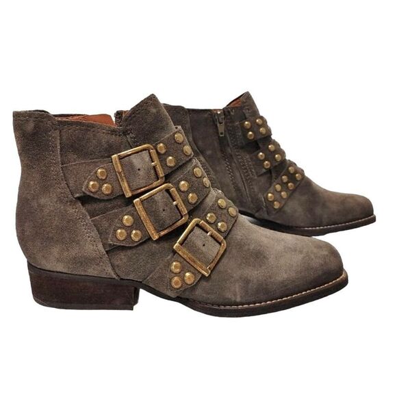 Zodiac Adele Suede Olive bootie boots! Like New!!! Size 7 - Picture 3 of 14